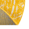 Brighton Stripes Collection Area Rug - Sussex (Yellow) Round Yellow  lifestyle 7