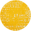 Brighton Stripes Collection Area Rug - Sussex (Yellow) Round Yellow Main