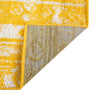 Brighton Stripes Collection Area Rug - Sussex (Yellow) Square Yellow  lifestyle 7