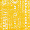 Brighton Stripes Collection Area Rug - Sussex (Yellow) Square Yellow Main