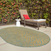 Urban Oasis Rugs Collection Area Rug -  Terrace (Yellow and Aqua) Oval Yellow and Aqua  lifestyle 22