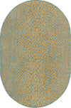 Urban Oasis Rugs Collection Area Rug -  Terrace (Yellow and Aqua) Oval Yellow and Aqua Main