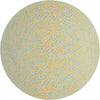 Urban Oasis Rugs Collection Area Rug -  Terrace (Yellow and Aqua) Round Yellow and Aqua Main