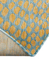 Urban Oasis Rugs Collection Area Rug -  Terrace (Yellow and Aqua) Round Yellow and Aqua  lifestyle 10