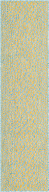 Urban Oasis Rugs Collection Area Rug -  Terrace (Yellow and Aqua) Runner Yellow and Aqua Main