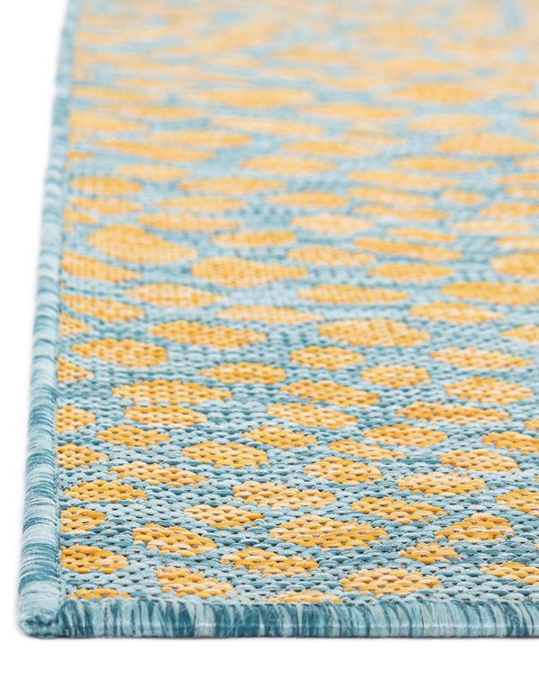Urban Oasis Rugs Collection Area Rug -  Terrace (Yellow and Aqua) Runner Yellow and Aqua  lifestyle 5
