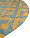 Urban Oasis Rugs Collection Area Rug -  Highrise (Yellow and Aqua) Oval Yellow and Aqua  lifestyle 7