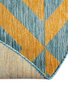 Urban Oasis Rugs Collection Area Rug -  Highrise (Yellow and Aqua) Oval Yellow and Aqua  lifestyle 10