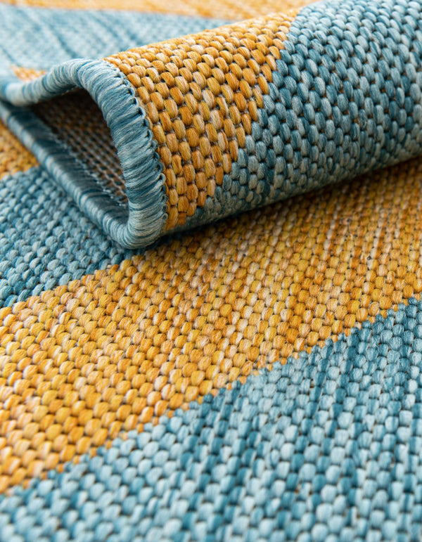 Urban Oasis Rugs Collection Area Rug -  Highrise (Yellow and Aqua) Square Yellow and Aqua  lifestyle 5