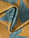 Urban Oasis Rugs Collection Area Rug -  Highrise (Yellow and Aqua) Square Yellow and Aqua  lifestyle 9