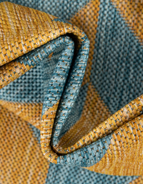 Urban Oasis Rugs Collection Area Rug -  Highrise (Yellow and Aqua) Square Yellow and Aqua  lifestyle 9