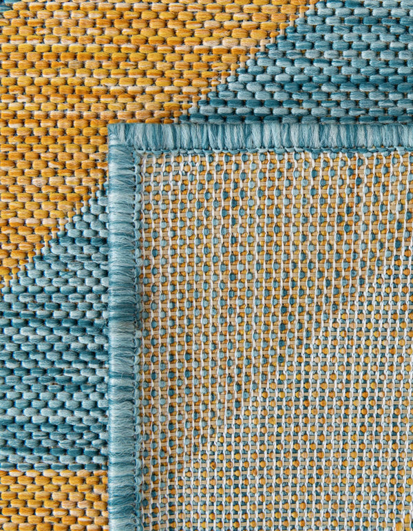 Urban Oasis Rugs Collection Area Rug -  Highrise (Yellow and Aqua) Square Yellow and Aqua  lifestyle 11