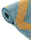 Urban Oasis Rugs Collection Area Rug -  Highrise (Yellow and Aqua) Square Yellow and Aqua  lifestyle 17
