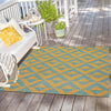 Urban Oasis Rugs Collection Area Rug -  Highrise (Yellow and Aqua) Square Yellow and Aqua  lifestyle 23