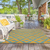 Urban Oasis Rugs Collection Area Rug -  Highrise (Yellow and Aqua) Square Yellow and Aqua  lifestyle 24