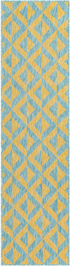 Urban Oasis Rugs Collection Area Rug -  Highrise (Yellow and Aqua) Runner Yellow and Aqua Main