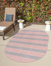 Urban Oasis Rugs Collection Area Rug -  District (Pink and Aqua) Oval Pink and Aqua  lifestyle 0