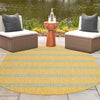 Urban Oasis Rugs Collection Area Rug -  District (Yellow and Aqua) Oval Yellow and Aqua  lifestyle 22