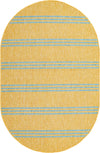 Urban Oasis Rugs Collection Area Rug -  District (Yellow and Aqua) Oval Yellow and Aqua Main