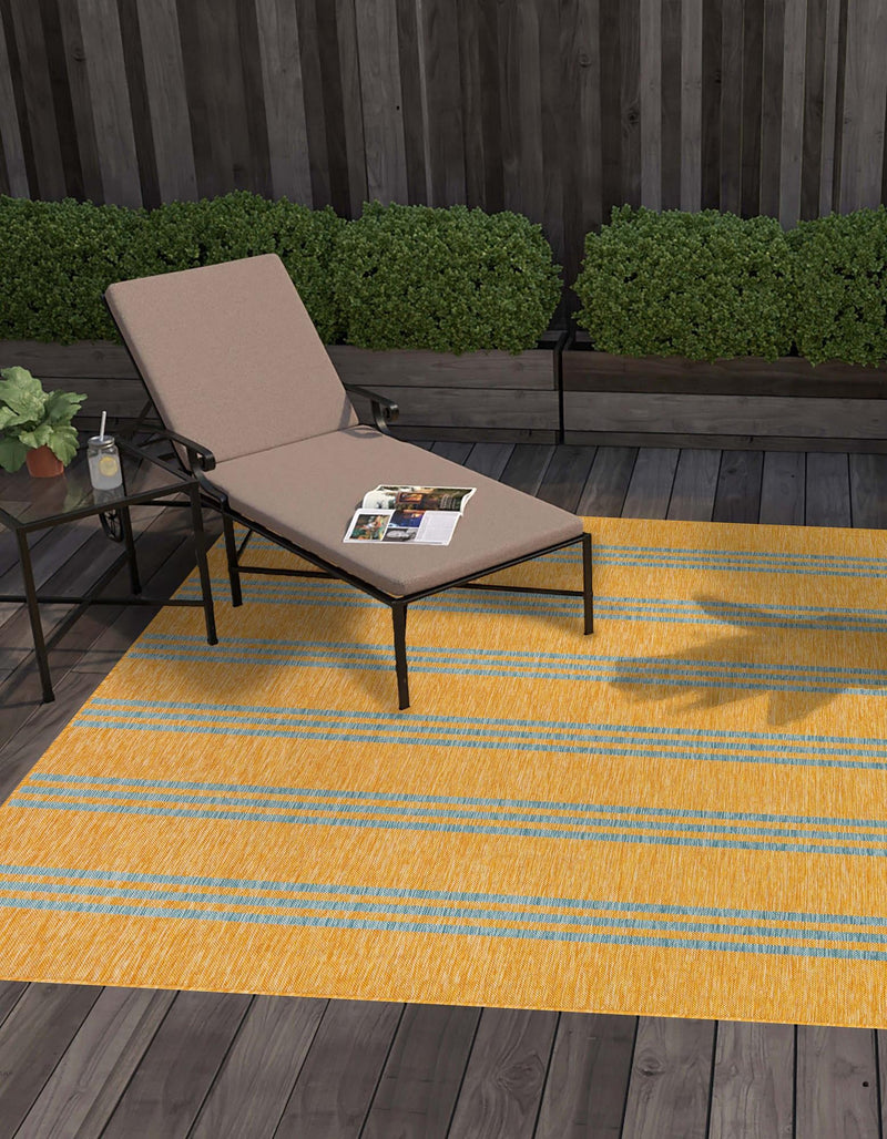 Urban Oasis Rugs Collection Area Rug -  District (Yellow and Aqua) Square Yellow and Aqua  lifestyle 0