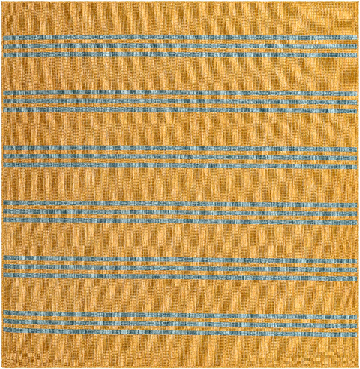 Urban Oasis Rugs Collection Area Rug -  District (Yellow and Aqua) Square Yellow and Aqua Main