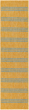 Urban Oasis Rugs Collection Area Rug -  District (Yellow and Aqua) Runner Yellow and Aqua Main