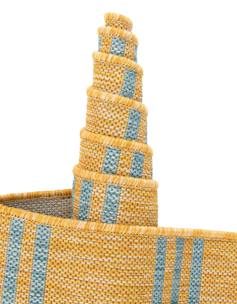 Urban Oasis Rugs Collection Area Rug -  District (Yellow and Aqua) Runner Yellow and Aqua  lifestyle 9