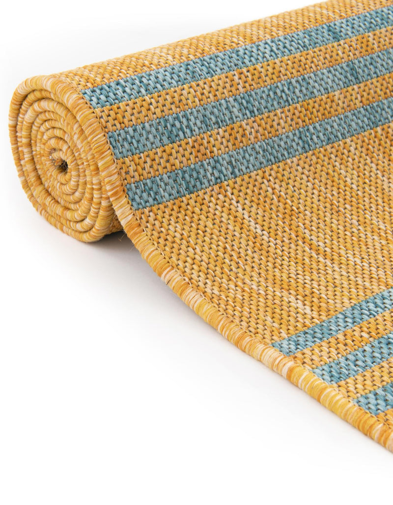 Urban Oasis Rugs Collection Area Rug -  District (Yellow and Aqua) Runner Yellow and Aqua  lifestyle 10