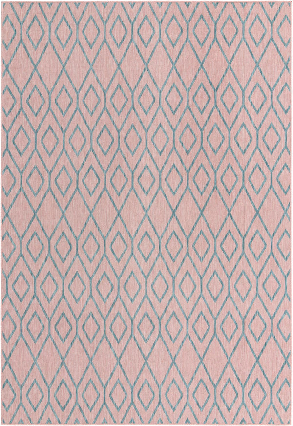 Urban Oasis Rugs Collection Area Rug -  Boulevard (Pink and Aqua) Rectangle Pink and Aqua Main