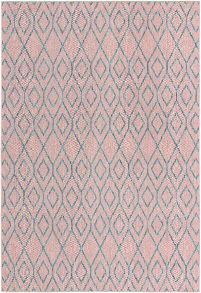 Urban Oasis Rugs Collection Area Rug -  Boulevard (Pink and Aqua) Rectangle Pink and Aqua Main