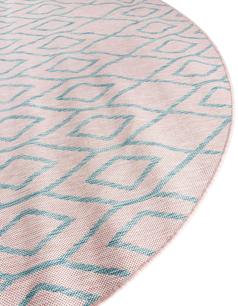 Urban Oasis Rugs Collection Area Rug -  Boulevard (Pink and Aqua) Oval Pink and Aqua  lifestyle 5