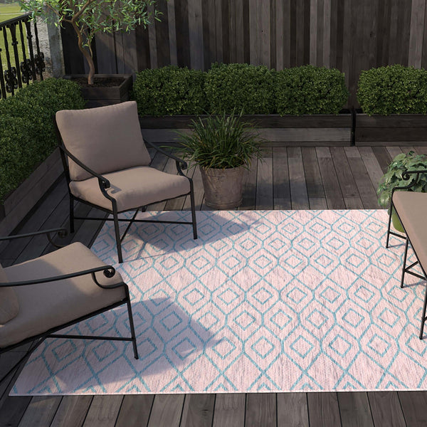Urban Oasis Rugs Collection Area Rug -  Boulevard (Pink and Aqua) Square Pink and Aqua  lifestyle 13