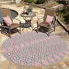 Urban Oasis Rugs Collection Area Rug -  Boulevard (Pink and Aqua) Round Pink and Aqua  lifestyle 13