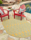 Urban Oasis Rugs Collection Area Rug -  Boulevard (Yellow and Aqua) Oval Yellow and Aqua  lifestyle 0