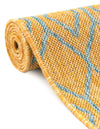 Urban Oasis Rugs Collection Area Rug -  Boulevard (Yellow and Aqua) Oval Yellow and Aqua  lifestyle 15
