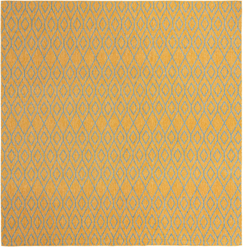 Urban Oasis Rugs Collection Area Rug -  Boulevard (Yellow and Aqua) Square Yellow and Aqua Main