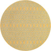 Urban Oasis Rugs Collection Area Rug -  Boulevard (Yellow and Aqua) Round Yellow and Aqua Main