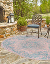 Urban Oasis Rugs Collection Area Rug -  Penthouse (Pink and Aqua) Oval Pink and Aqua  lifestyle 2