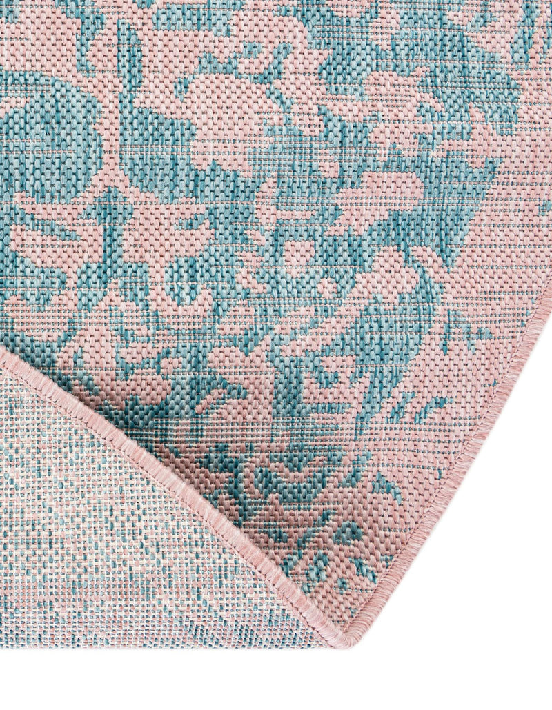 Urban Oasis Rugs Collection Area Rug -  Penthouse (Pink and Aqua) Oval Pink and Aqua  lifestyle 11