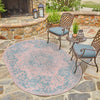 Urban Oasis Rugs Collection Area Rug -  Penthouse (Pink and Aqua) Oval Pink and Aqua  lifestyle 23