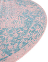 Urban Oasis Rugs Collection Area Rug -  Penthouse (Pink and Aqua) Round Pink and Aqua  lifestyle 7