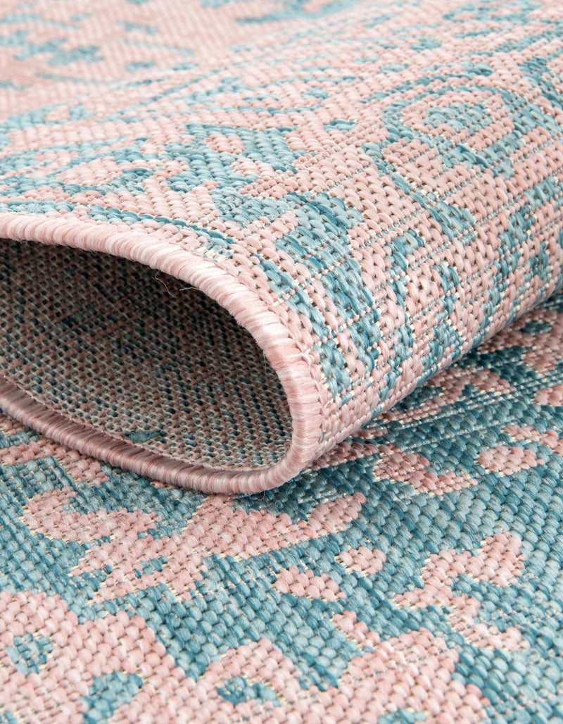 Urban Oasis Rugs Collection Area Rug -  Penthouse (Pink and Aqua) Runner Pink and Aqua  lifestyle 4