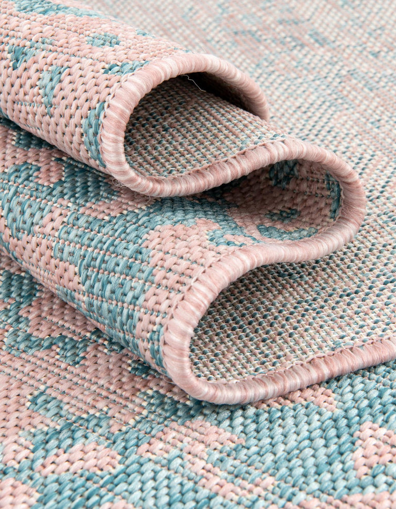Urban Oasis Rugs Collection Area Rug -  Penthouse (Pink and Aqua) Runner Pink and Aqua  lifestyle 11