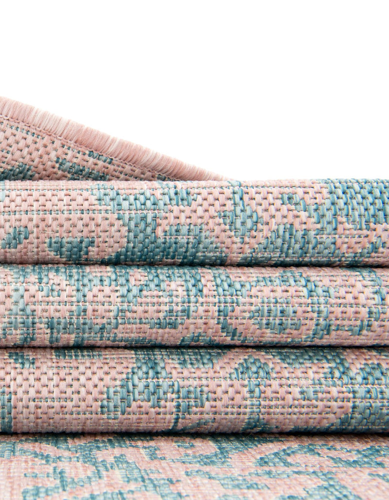 Urban Oasis Rugs Collection Area Rug -  Penthouse (Pink and Aqua) Runner Pink and Aqua  lifestyle 12