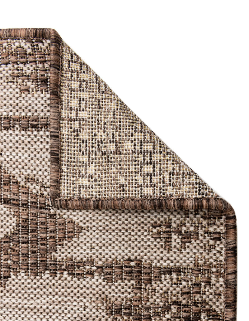 Desert Nomad Terrace Collection Area Rug - Sahara (Brown) Rectangle Brown  lifestyle 7