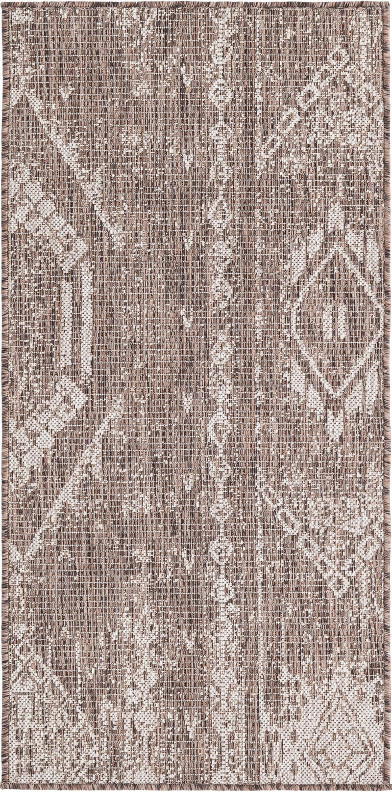 Desert Nomad Terrace Collection Area Rug - Sahara (Brown) Runner Brown Main