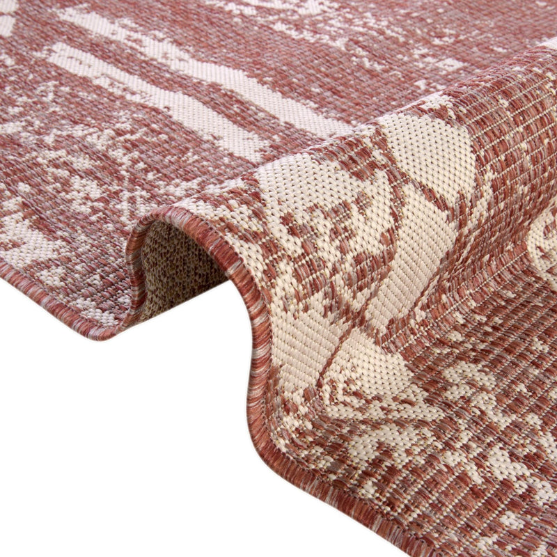 Desert Nomad Terrace Collection Area Rug - Sahara (Rust Red) Rectangle Rust Red  lifestyle 31