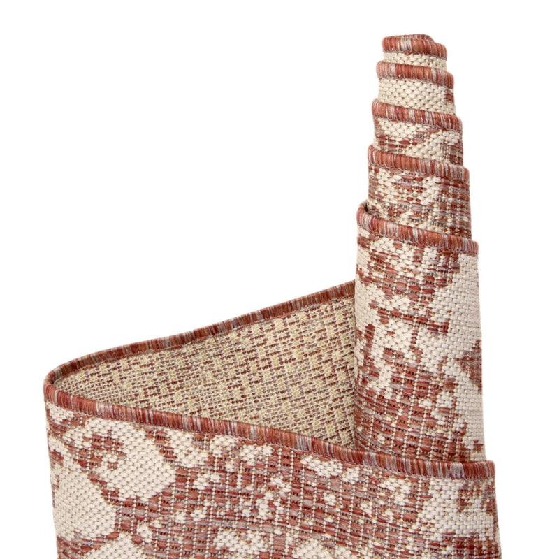 Desert Nomad Terrace Collection Area Rug - Sahara (Rust Red) Rectangle Rust Red  lifestyle 32