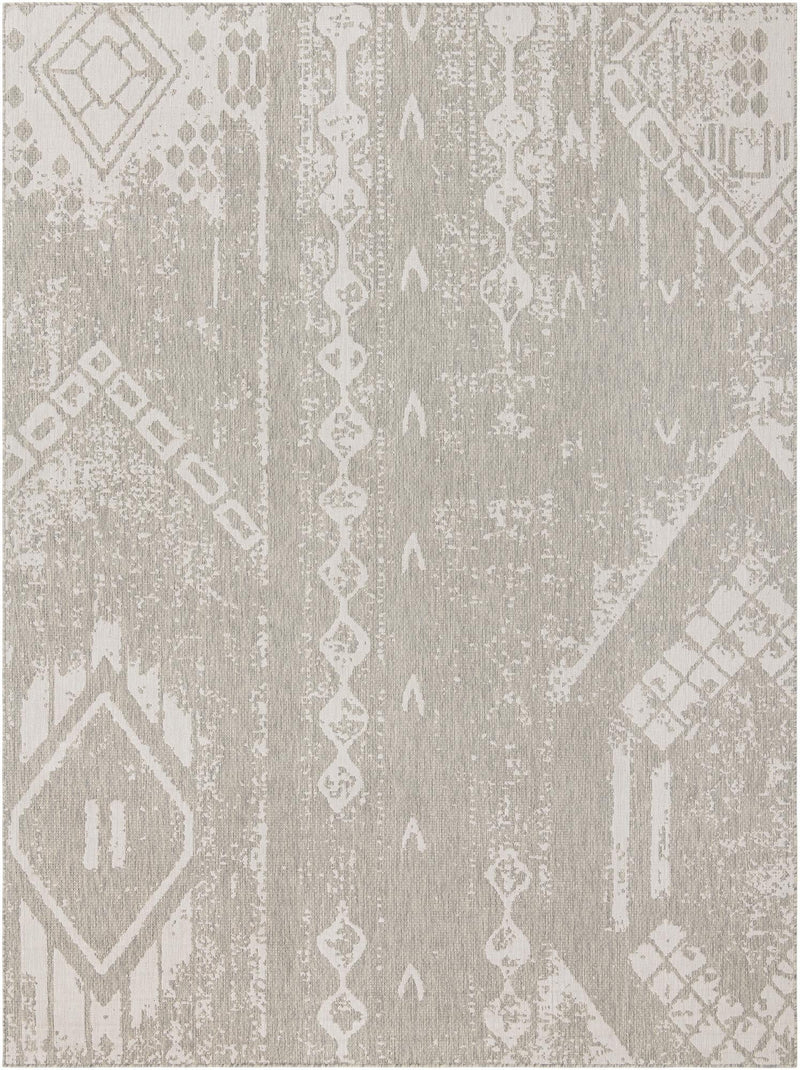 Desert Nomad Terrace Collection Area Rug - Sahara (Gray) Rectangle Gray Main