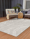 Desert Nomad Terrace Collection Area Rug - Sahara (Gray) Rectangle Gray  lifestyle 2
